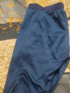 Blue Jogger Pants with Zipper Pockets