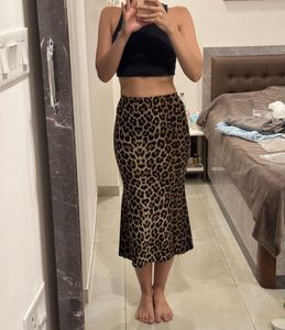 Leopard Print Mermaid Skirt