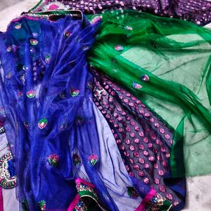 Elegant Navy Blue Saree with Pink Motifs