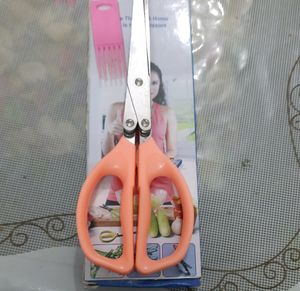 5 Blade Stainless Stell Herb Scissors