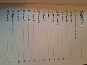 Clean It! Fix It! Eat It! Book of 277 pages