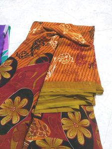 Vibrant Printed Saree