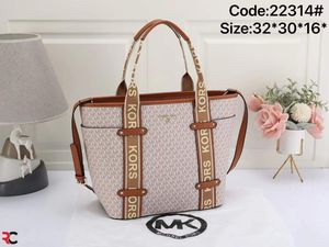 Pink MK Monogram Tote Bag