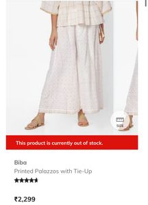 Biba’s Elegant White Palazzo Pants