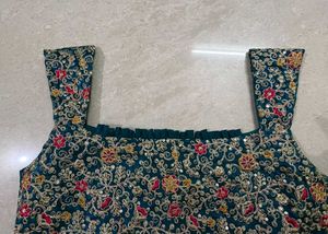 New designer embroidered top with palazzo sharara