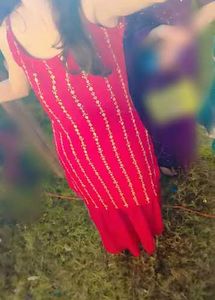 Elegant Red Embroidered Kurta Set