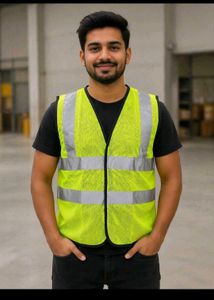 Fluorescent Green Safety Jacket