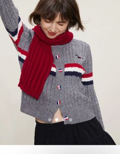 cute red scarf