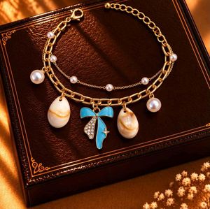 Anti Tarnish Double Layer Bracelet with Charms