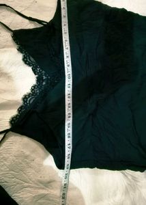 Lace Trim Cami &amp; Ruffled Shorts Set