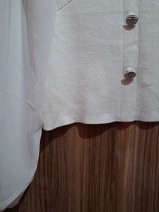 Elegant Sheer Sleeve Cropped Top