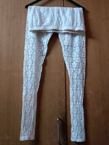 White Lace Leggings