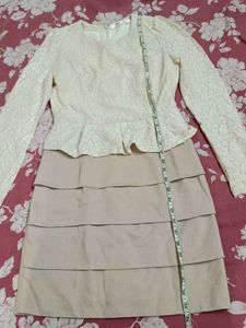 Elegant Lace &amp; Tiered Dress