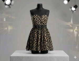 Stylish Leopard Print Mini Dress