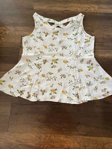 Cute Lemon Print Top
