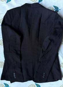 Black Blazer &amp; Peach Dress Combo