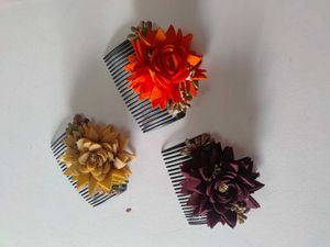 Floral Hair clip accessories - Set of 3