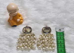 Elegant Pearl Dangle Earrings