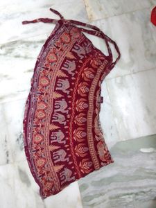 Elephant Print Wrap Skirt