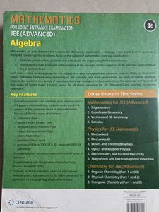 Cengage JEE Advanced Mathematics Algebra Book