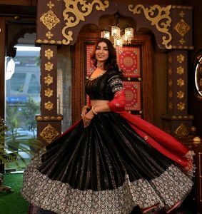 Black Colour Attractive Lehenga