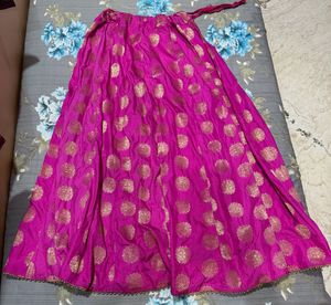 Vibrant Magenta Ethnic Skirt/ Lehenga/ Chania