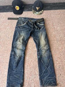 Stylish Men's Blue Washed Denim Jeans