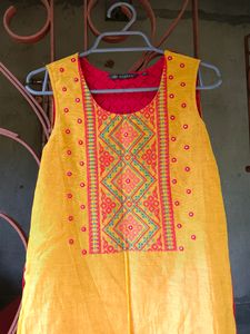 Branded Sweet Yellow Colour Kurta 💛❤️💛❤️