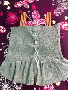 Smocked Ruffle Cami Top