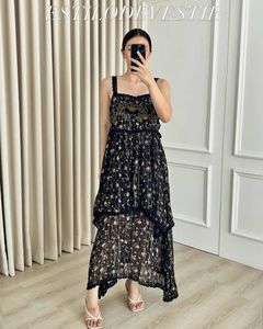 ZARA floral tiered dress