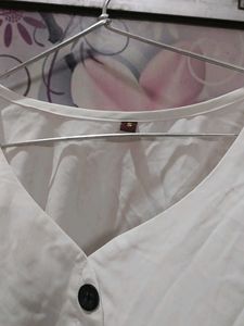 Classic White Button-Up Blouse