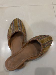 Embellished Jutti Style Flats