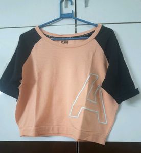 Ajile Active Peach Crop Top