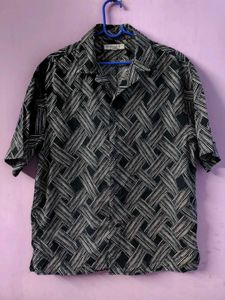 Men's Abstract Print Short Sleeve Shirt