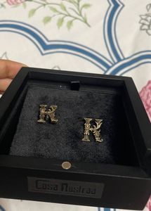 Cosa Nostraa Letter “K” Cufflinks.