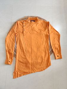 Mens Cotton One Side Long Kurta