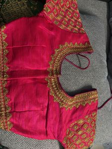 Elegant Pink Embroidered Blouse