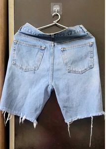 Light Wash Denim Jorts