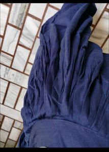 Navy Blue silk satin salwar