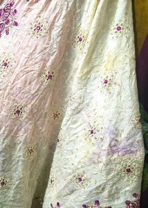 Embroidered Cream dupatta stone work