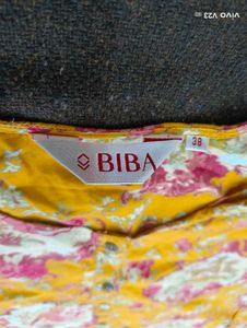 Elegant BIBA Yellow Kurti