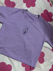 Cute Purple Boba Bunny T-Shirt