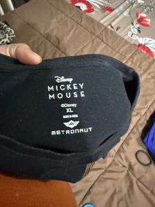 Black Mickey Mouse Graphic T-Shirt