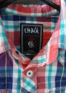 Boys multi-colour checks Button-Up Shirt