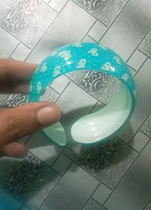 Sparkly Blue Bow Bangle