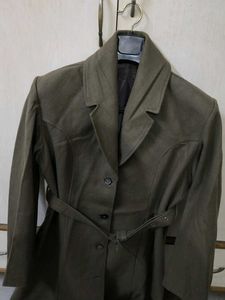unisex imported Stylish Olive Green Trench Coat