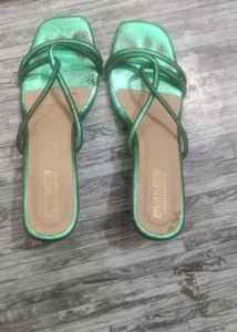 Green Strappy Sandals