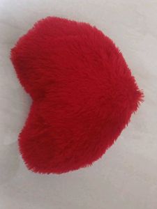 Red Heart Plush Pillow
