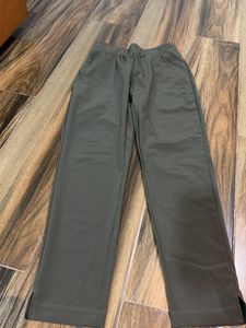Olive Green Casual Pants