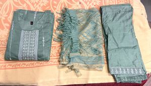 Elegant Green Kurta Set with Dupatta